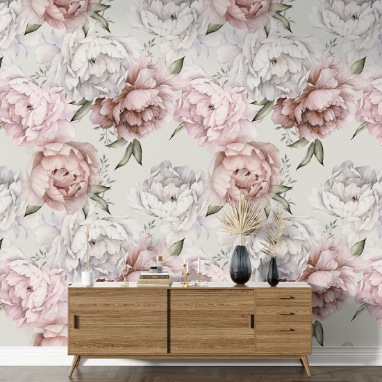 XL Wall Mural - Wallpaper - Floral pattern