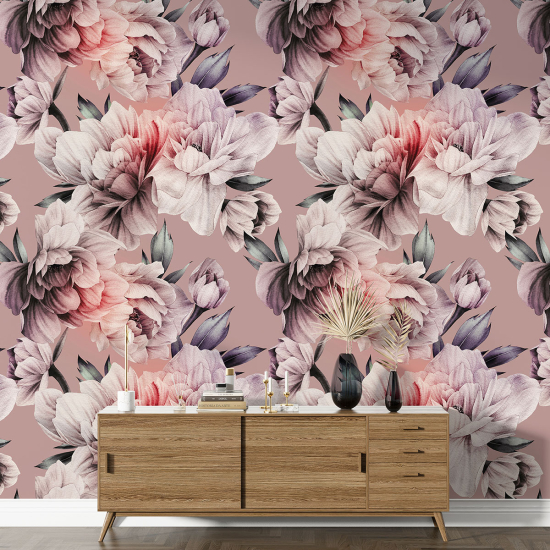 XL Wall Mural - Wallpaper - Floral pattern