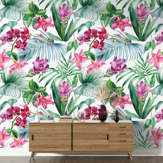 XL Wall Mural - Wallpaper - Floral pattern