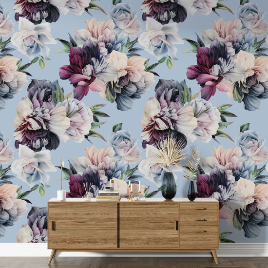 XL Wall Mural - Wallpaper - Floral pattern