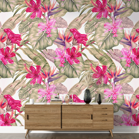 XL Wall Mural - Wallpaper - Floral pattern