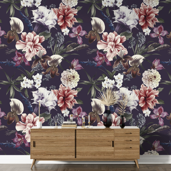 XL Wall Mural - Wallpaper - Floral pattern