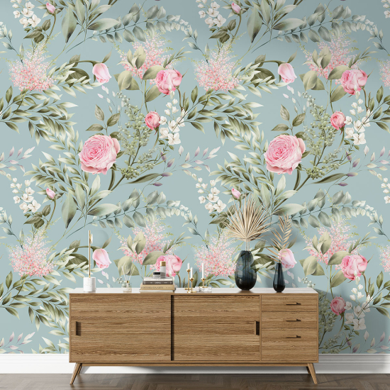 XL Wall Mural - Wallpaper - Floral pattern