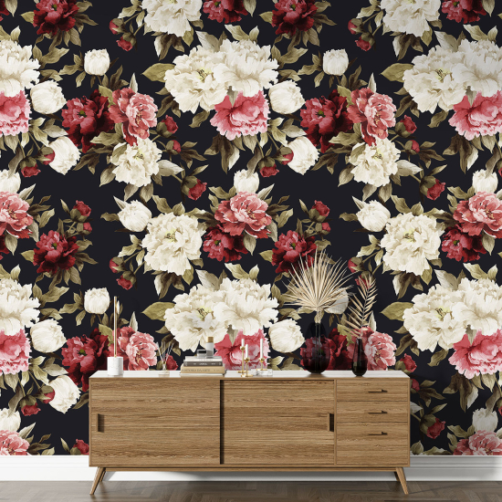 XL Wall Mural - Wallpaper - Floral pattern