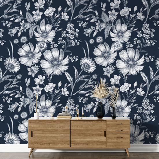 XL Wall Mural - Wallpaper - Floral pattern