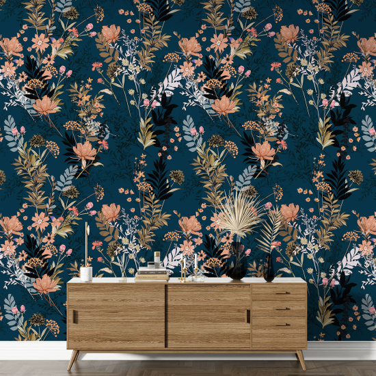 XL Wall Mural - Wallpaper - Floral pattern