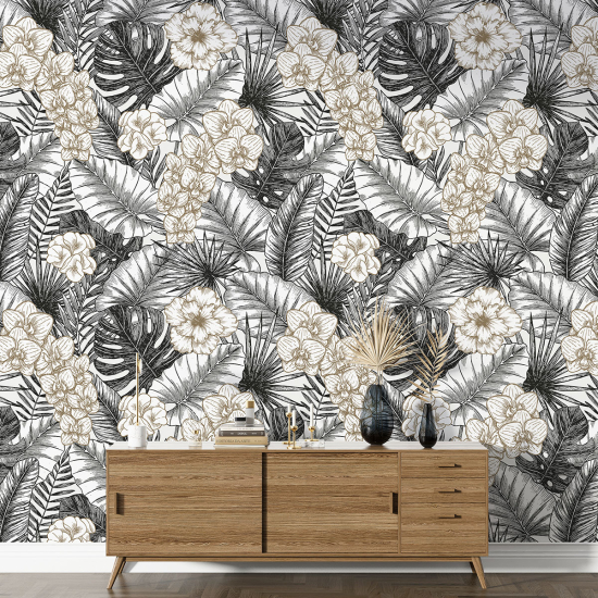 XL Wall Mural - Wallpaper - Floral pattern