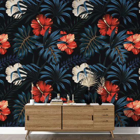 XL Wall Mural - Wallpaper - Floral pattern