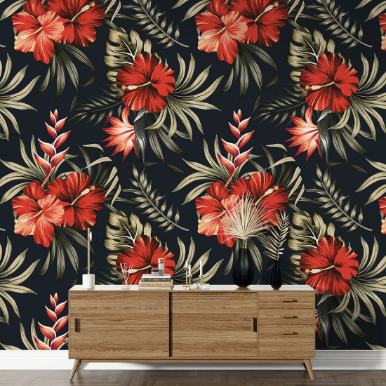 XL Wall Mural - Wallpaper - Floral pattern