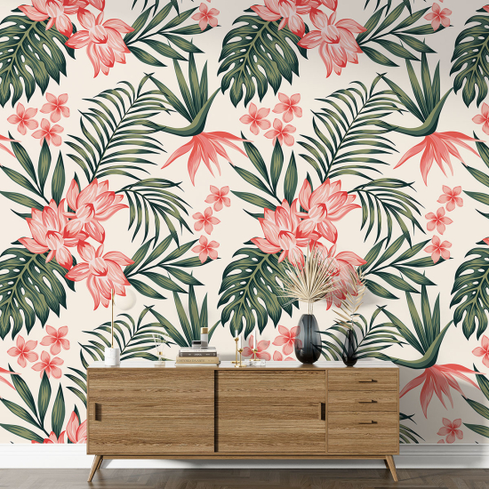 XL Wall Mural - Wallpaper - Floral pattern