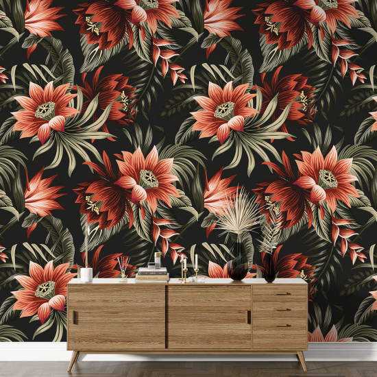 XL Wall Mural - Wallpaper - Floral pattern