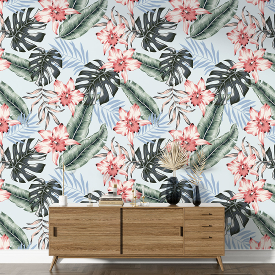 XL Wall Mural - Wallpaper - Floral pattern