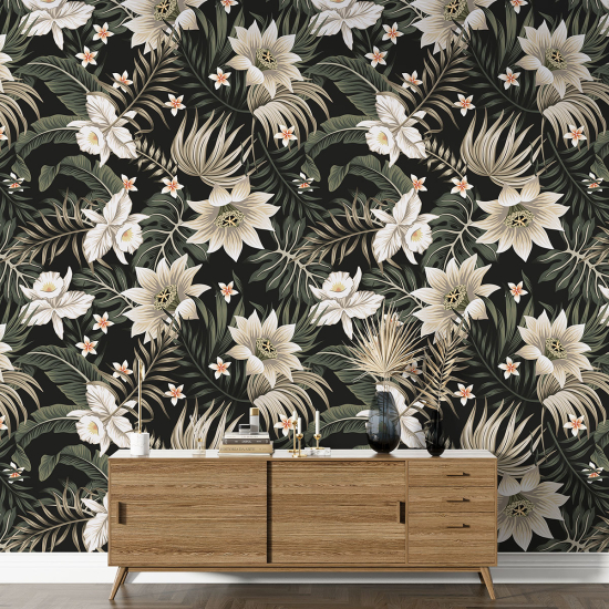 XL Wall Mural - Wallpaper - Floral pattern