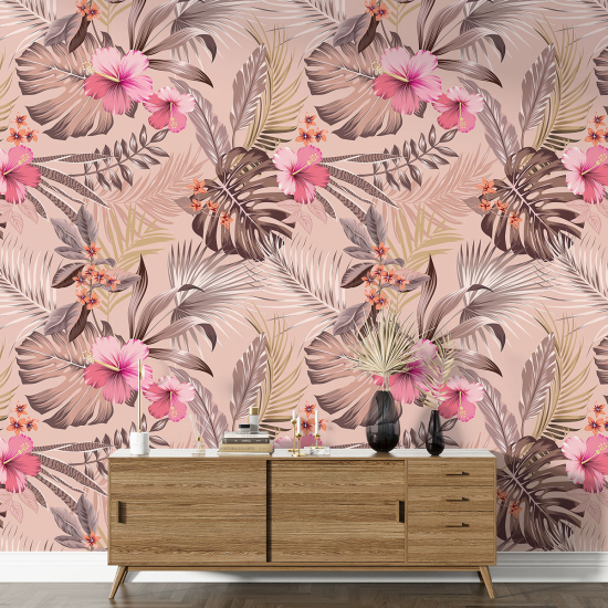 XL Wall Mural - Wallpaper - Floral pattern