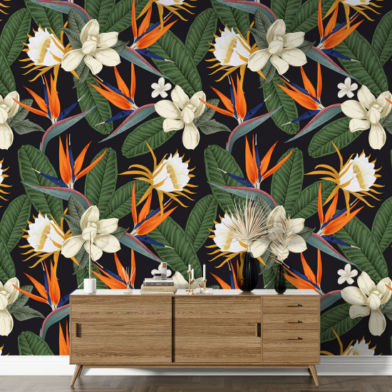 XL Wall Mural - Wallpaper - Floral pattern