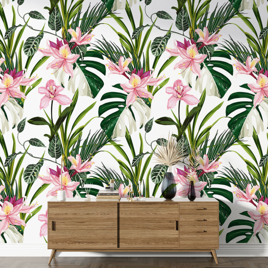 XL Wall Mural - Wallpaper - Floral pattern