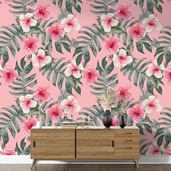 XL Wall Mural - Wallpaper - Floral pattern