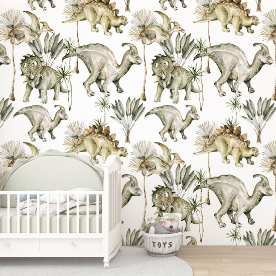 XL Wall Mural - Wallpaper for Kids - Dinosaurs