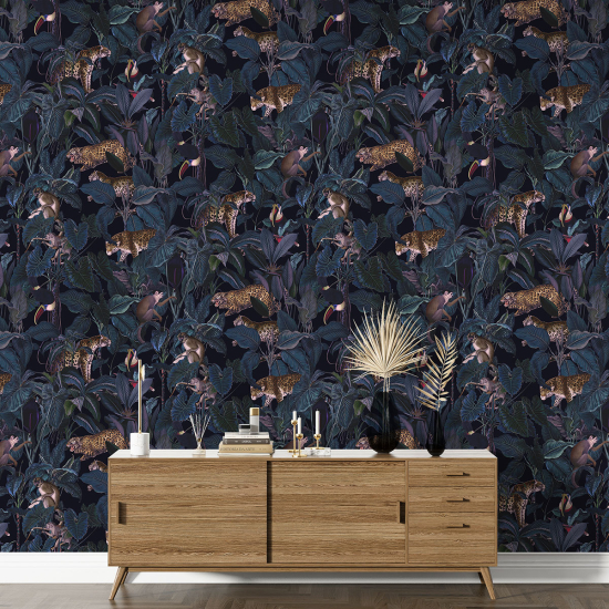 XL Wall Mural - Wallpaper - Jungle Animals