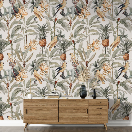 XL Wall Mural - Wallpaper - Tropical pattern