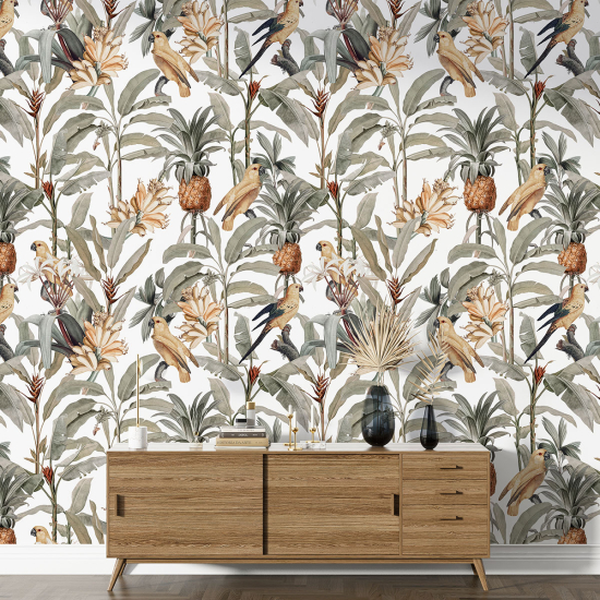 XL Wall Mural - Wallpaper - Tropical pattern