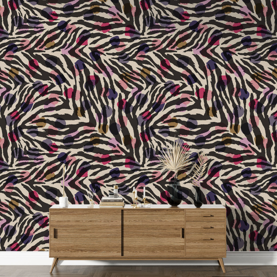 XL Wall Mural - Wallpaper - Zebra pattern