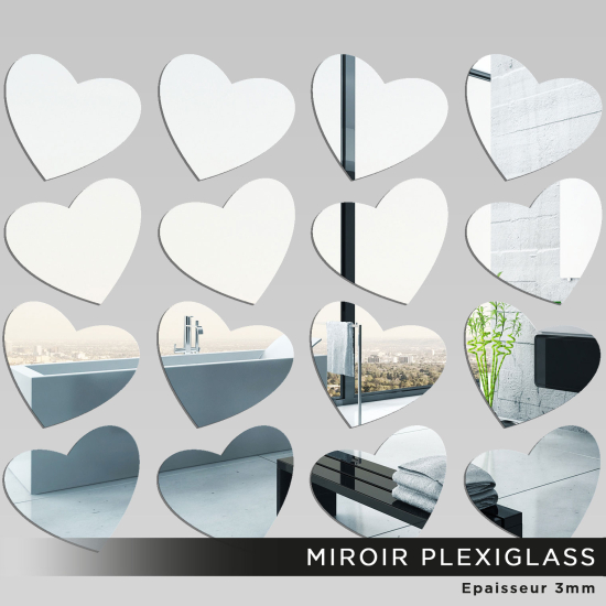 Acrylic Mirror Set - Hearts