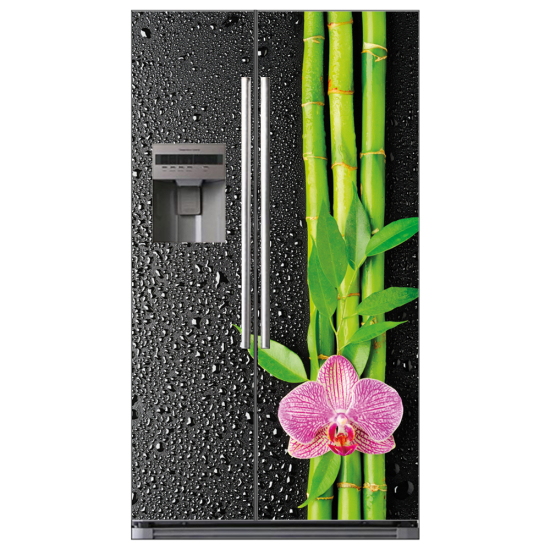 American Fridge Stickers - Bamboo flower