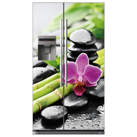 American Fridge Stickers - Flower pebble bamboo