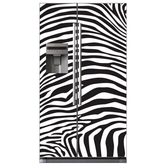 American Fridge Stickers - Zebra pattern