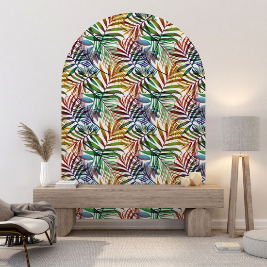 Arch Wall Sticker - Botanical pattern