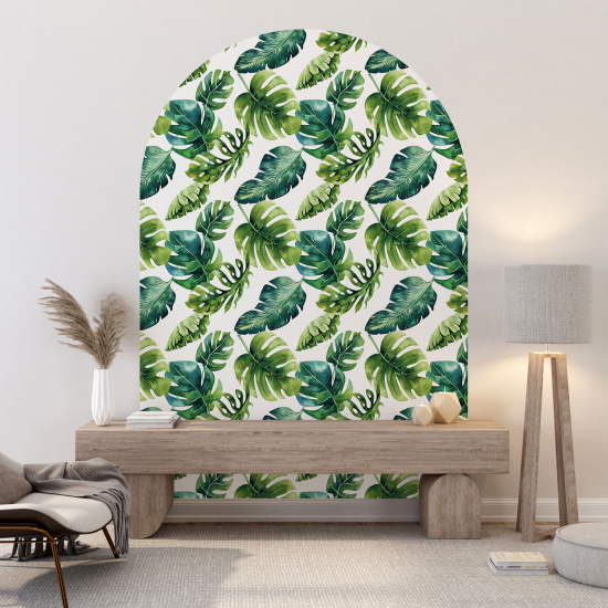 Arch Wall Sticker - Botanical pattern