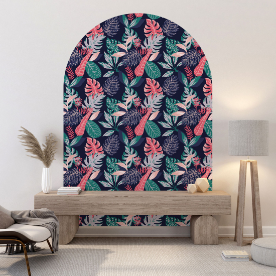 Arch Wall Sticker - Botanical pattern