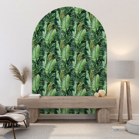 Arch Wall Sticker - Botanical pattern