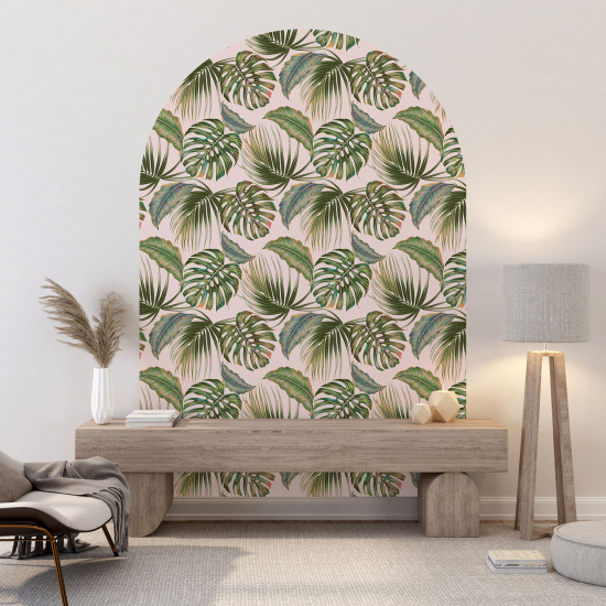 Arch Wall Sticker - Botanical pattern