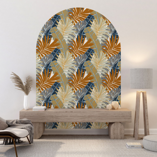 Arch Wall Sticker - Botanical pattern