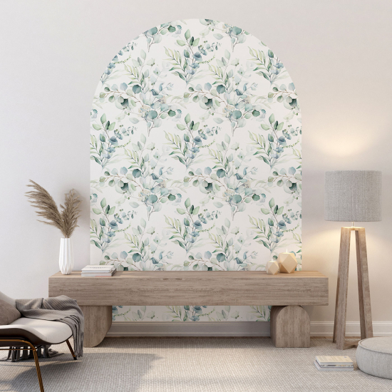 Arch Wall Sticker - Botanical pattern