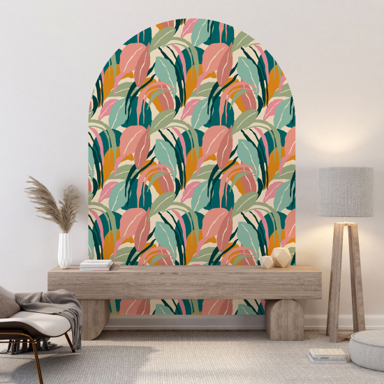 Arch Wall Sticker - Botanical pattern