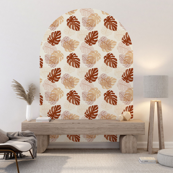 Arch Wall Sticker - Botanical pattern