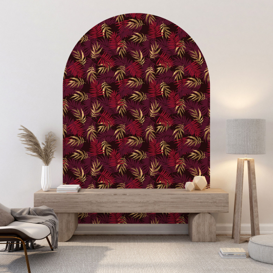 Arch Wall Sticker - Botanical pattern