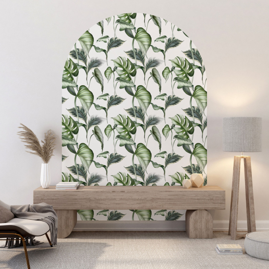 Arch Wall Sticker - Botanical pattern