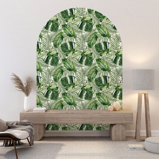 Arch Wall Sticker - Botanical pattern