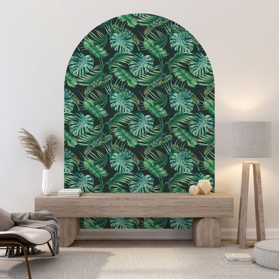 Arch Wall Sticker - Botanical pattern