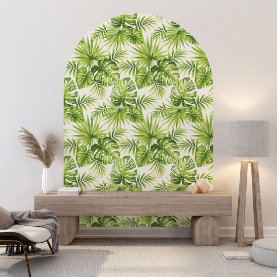 Arch Wall Sticker - Botanical pattern