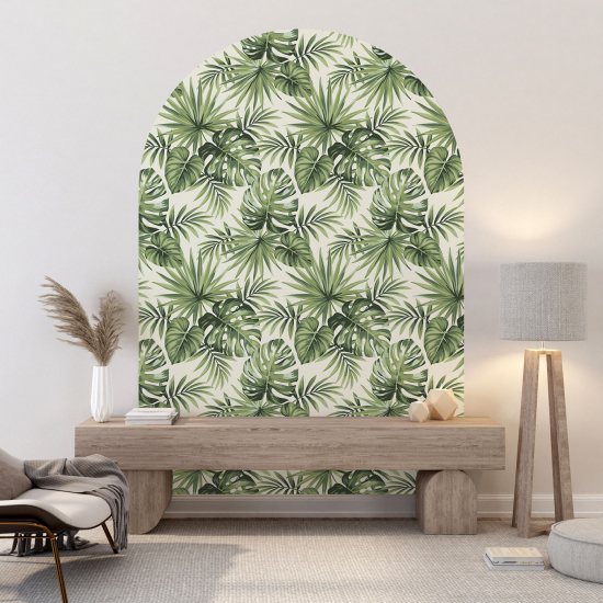 Arch Wall Sticker - Botanical pattern