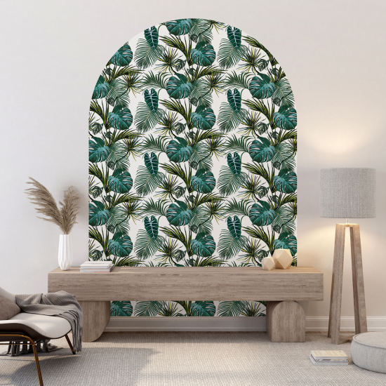 Arch Wall Sticker - Botanical pattern