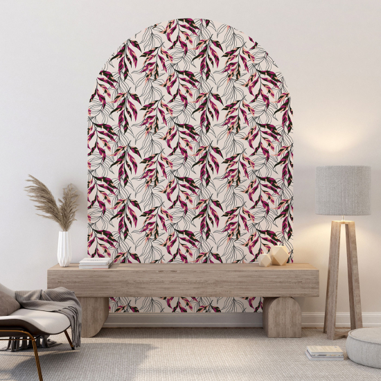 Arch Wall Sticker - Botanical pattern