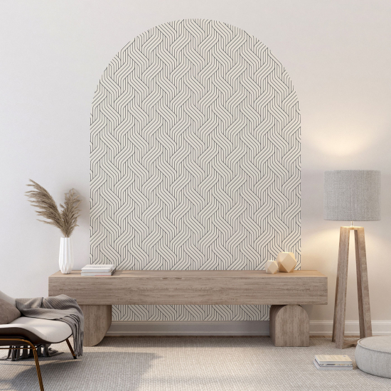 Arch Wall Sticker - Braided pattern