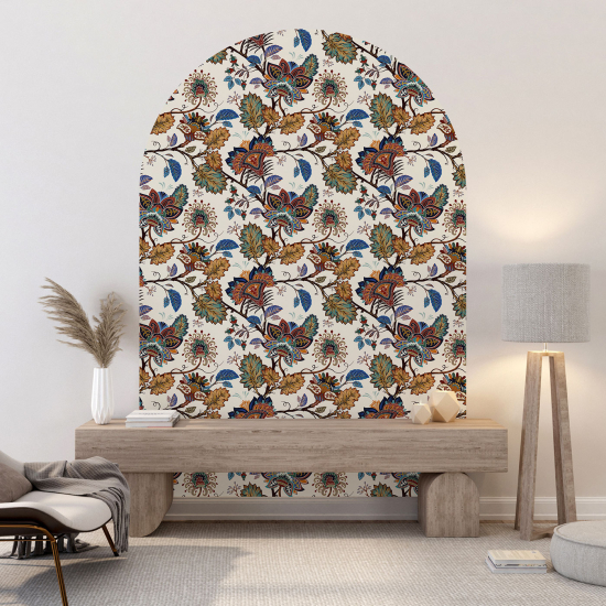 Arch Wall Sticker - Floral pattern