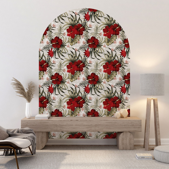 Arch Wall Sticker - Floral pattern